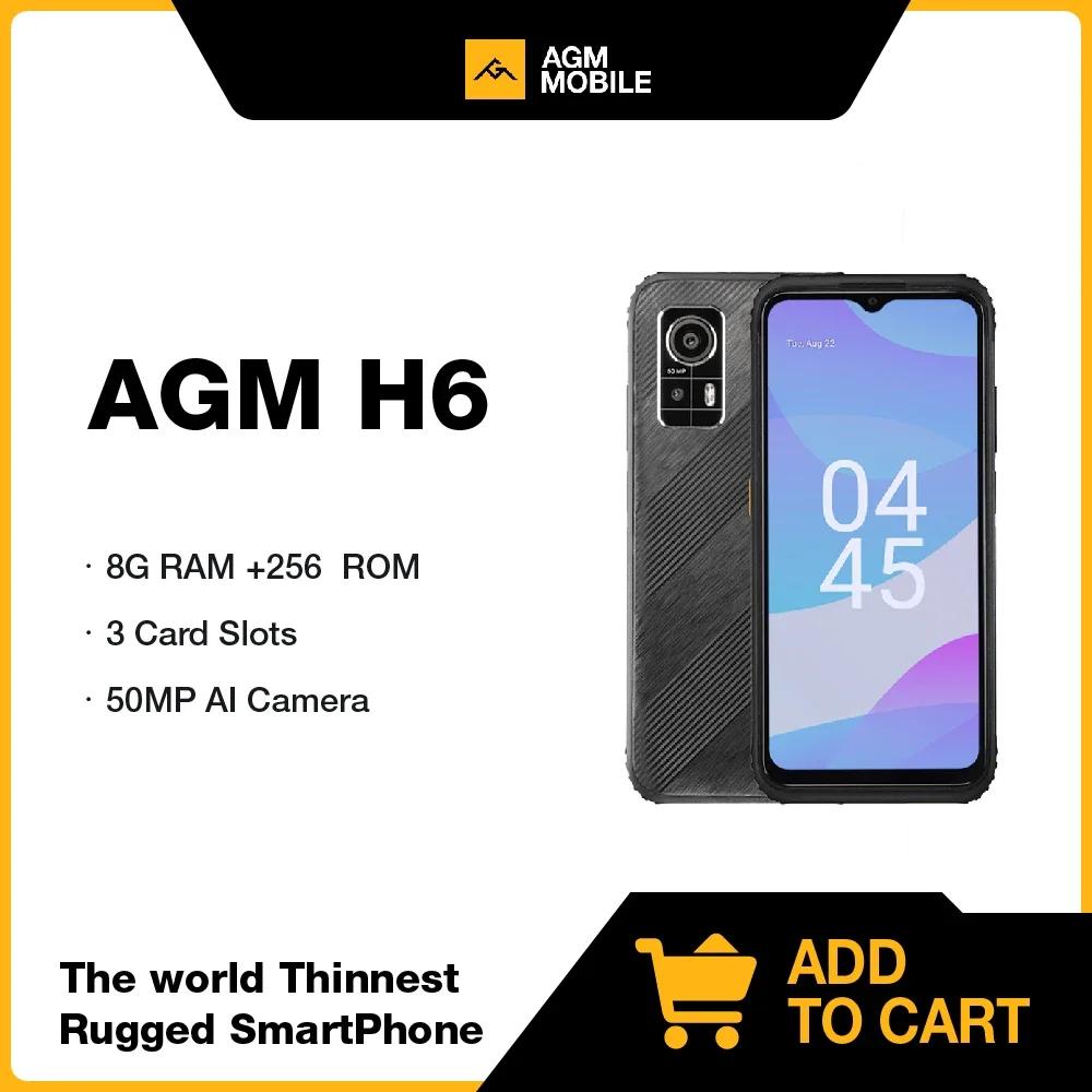 AGM H6 ߰ Ʈ,   , 6.56 ġ HD + ÷, NFC, 4900mah, 8G RAM, 256G ROM, 50MP ī޶
